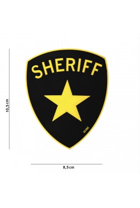 Patch 3D PVC Sheriff jaune