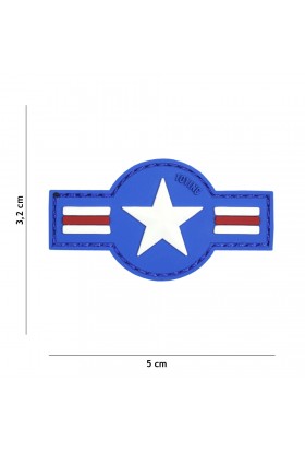 Patch 3D PVC U.S. Air Force bleu