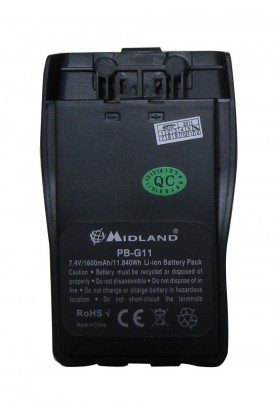 Batterie rechargeable pour radio PMR446 G11V