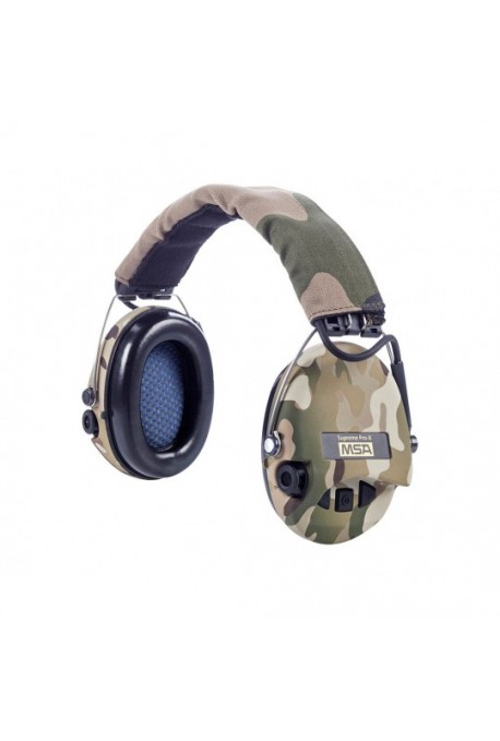 casque anti bruit MSA Supreme camouflage Pro X + led