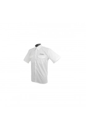 CHEMISE PILOTE BLANCHE MANCHES COURTE BRODEE SECURITE